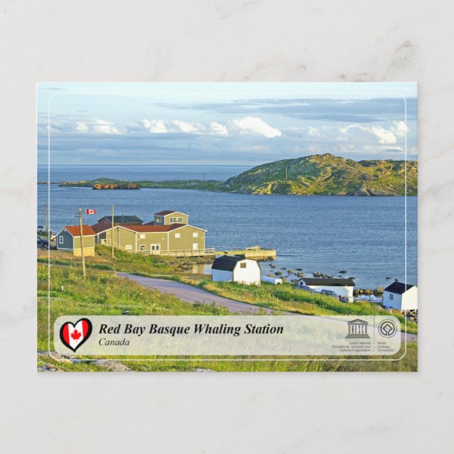UNESCO WH- Whaling Station in der Bucht von Red Ba Postkarte (Vorderseite)