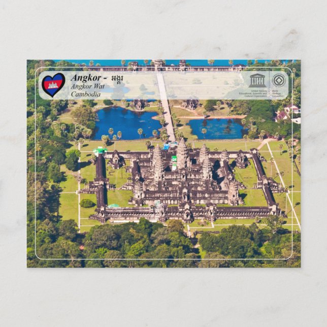 UNESCO WHS - Angkor - Angkor Wat Postkarte (Vorderseite)