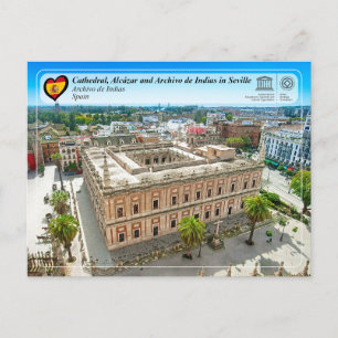 UNESCO WHS - Archivo de Indias in Sevilla Postkarte