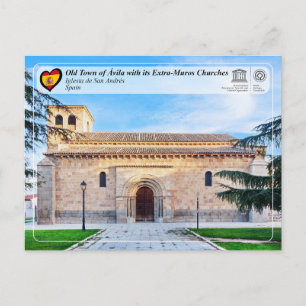 UNESCO WHS - Ávila - Iglesia de San Andrés Postkarte