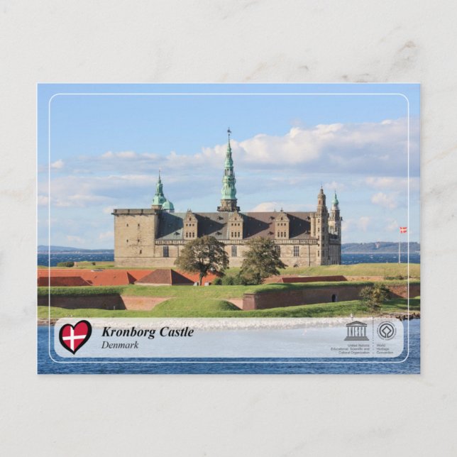UNESCO WHS - Burg Kronborg Postkarte (Vorderseite)