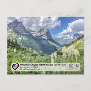 UNESCO WHS - Carte postale Parc national des Glaci