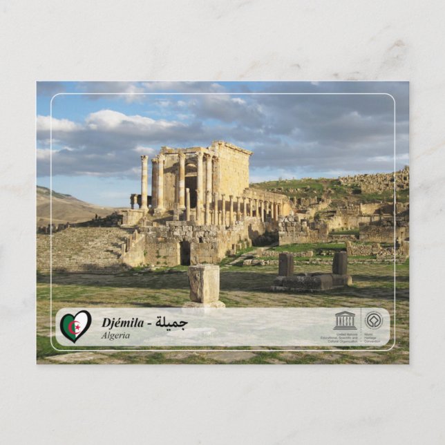 UNESCO WHS - Djémila - ج م ي ة Postkarte (Vorderseite)