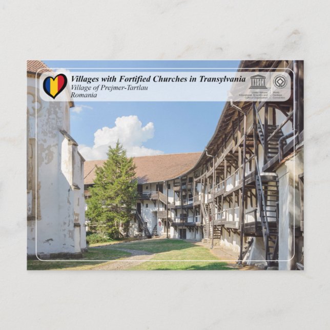 UNESCO WHS - Dorf Prejmer-Tartlau Postkarte (Vorderseite)
