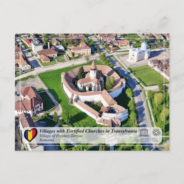 UNESCO WHS - Dorf Prejmer-Tartlau Postkarte (Vorderseite)