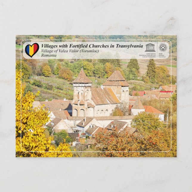 UNESCO WHS - Dorf Valea Viilor Postkarte (Vorderseite)