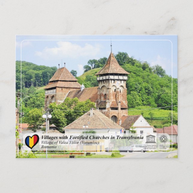 UNESCO WHS - Dorf Valea Viilor Postkarte (Vorderseite)