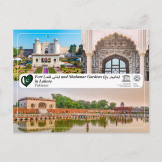 UNESCO WHS - Fort and Shalamar Gardens in Lahore Postkarte