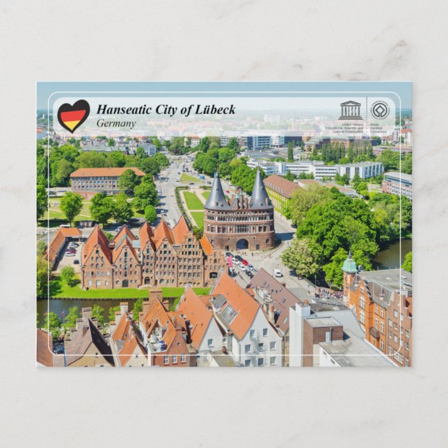 UNESCO WHS - Hansestadt Lübeck Postkarte (Vorderseite)