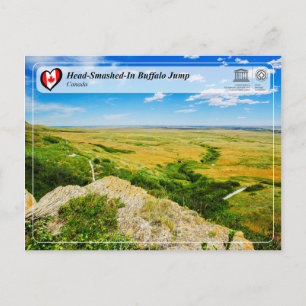 UNESCO WHS - Head-Smashed-in Buffalo Jump Postkarte