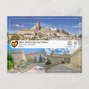 UNESCO WHS - Ibiza/Eivissa - Dalt Vila und Stadtma Postkarte