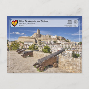 UNESCO WHS - Ibiza/Eivissa - Dalt Vila und Stadtma Postkarte