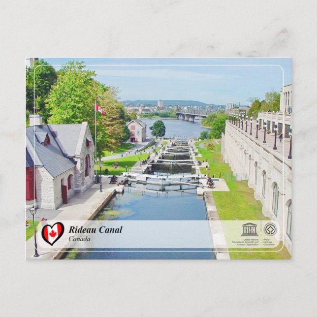 UNESCO WHS - Kanal Postkarte (Vorderseite)