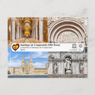 UNESCO WHS - Kathedrale von Santiago de Compostela Postkarte