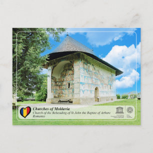 UNESCO WHS - Kirchen Moldawiens - Arbore Postkarte