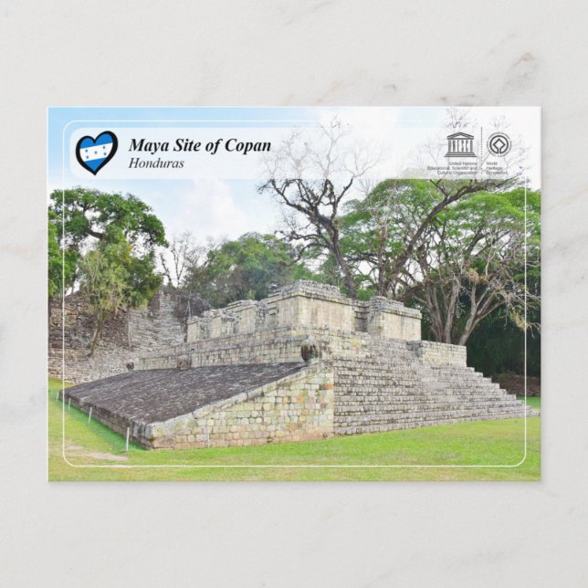 UNESCO WHS - Maya Site of Copan Postkarte (Vorderseite)
