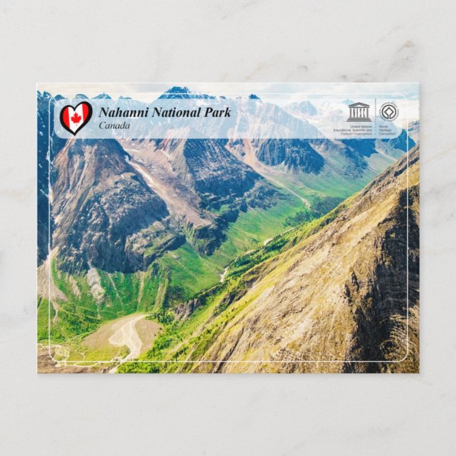 UNESCO WHS - Nationalpark Nahanni Postkarte (Vorderseite)