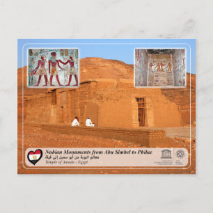 UNESCO WHS - Nubian Monuments - Amada-Tempel Postkarte