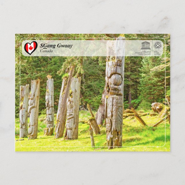 UNESCO WHS - SGang Gwaay Postkarte (Vorderseite)