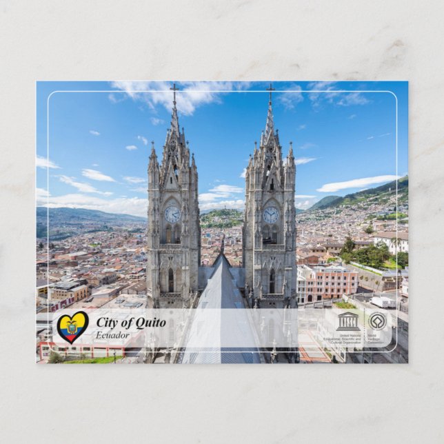 UNESCO WHS - Stadt Quito Postkarte (Vorderseite)