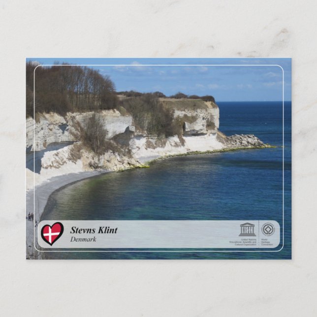 UNESCO WHS - Stevns Klint Postkarte (Vorderseite)