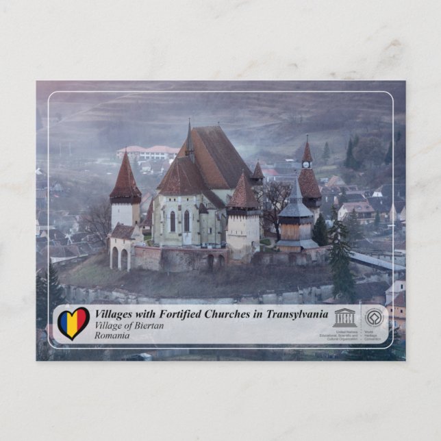 UNESCO WHS - Village de Biertan Carte postale (Devant)