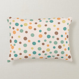 Uneven Scattered Polka Dot Vector Nahtloses Muster Dekokissen