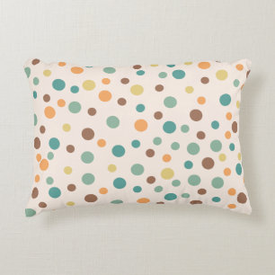 Uneven Scattered Polka Dot Vector Nahtloses Muster Dekokissen