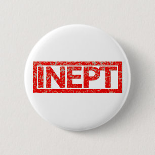 Unfähige Briefmarke Button