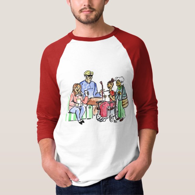 Unfähigkeits-Einheits-Baseball-Shirt T-Shirt (Vorderseite)