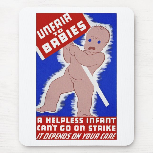 Unfair gegenüber Babys Mousepad (Vorne)