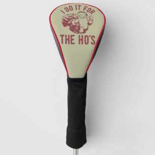 Unfreundliches Weihnachtsmann-Gesicht Ich mache es Golf Headcover
