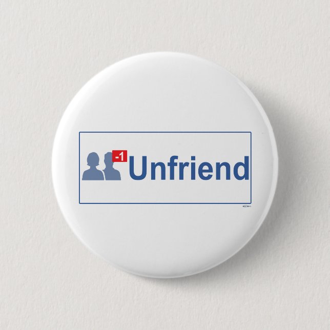 UNFRIEND Facebook Button (Vorderseite)
