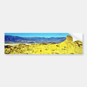 Unfruchtbare Landschaft Autoaufkleber