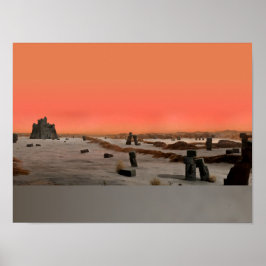 Unfruchtbarer Alienplanet Poster
