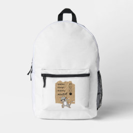 Unfug Katzen Bedruckter Rucksack