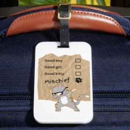 Unfug Katzen Gepäckanhänger