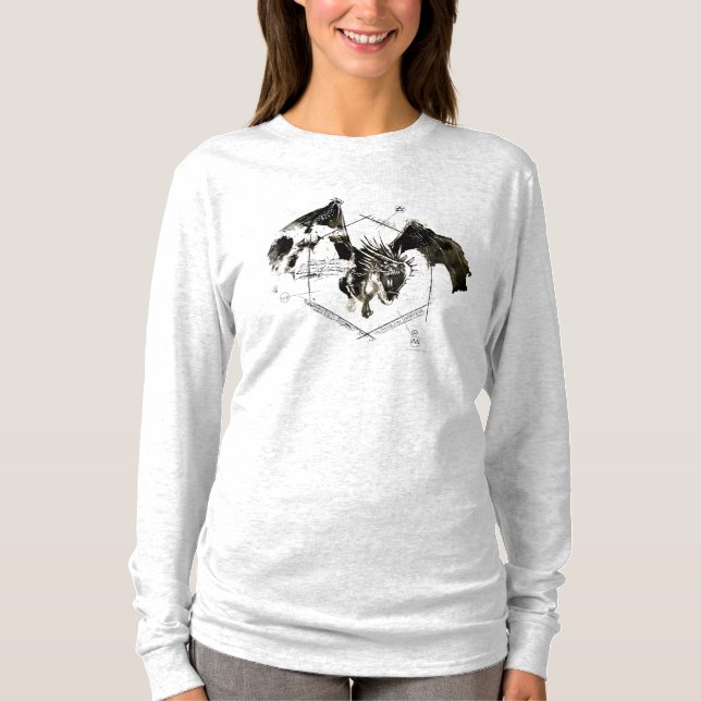 Ungar Horntail Drache T-Shirt (Vorderseite)