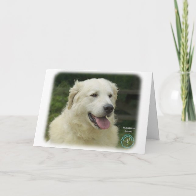 Ungar Kuvasz 8W02-17 Karte (Vorderseite)