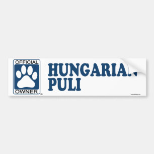Ungar Puli Blau Autoaufkleber
