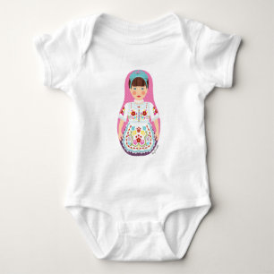 Ungarisch Matryoshka Baby Bodysuit Strampler