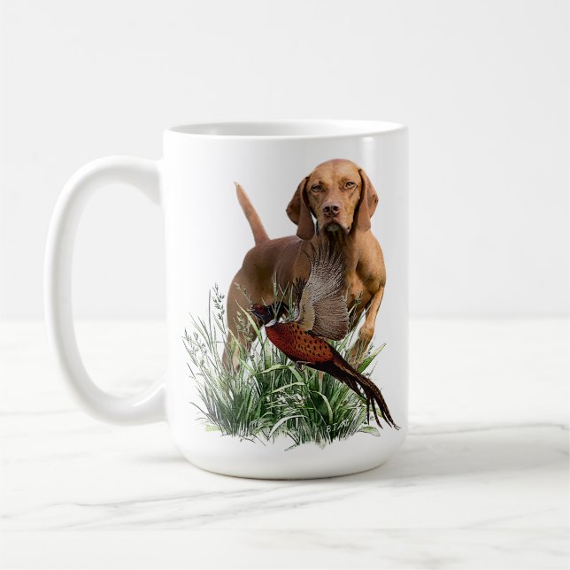 Ungarisch Vizsla Art Kaffeetasse (Links)