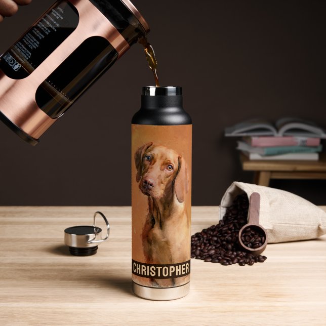 Ungarisch Vizsla Dog Kunstmalerei Trinkflasche (Kaffee)