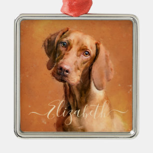Ungarisch Vizsla Dog Ornament Aus Metall