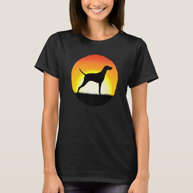 Ungarisch Vizsla Dog Retro 7 T-Shirt (Vorderseite)