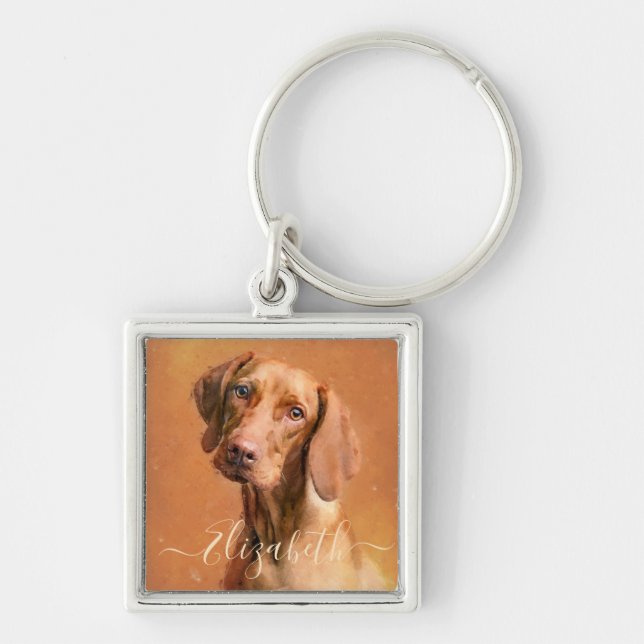 Ungarisch Vizsla Dog Schlüsselanhänger (Vorne)