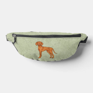 Ungarisch Vizsla Niedlich Cartoon Pointer Dog Gree Bauchtasche