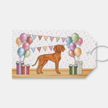 Ungarisch Vizsla Niedlich Dog Pastel Happy Birthda