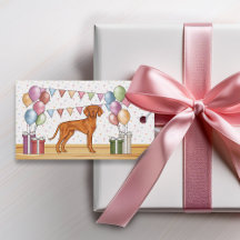 Ungarisch Vizsla Niedlich Dog Pastel Happy Birthda