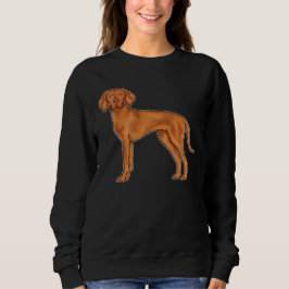 Ungarisch Vizsla Niedlich Pointer Dog Illustration Sweatshirt
